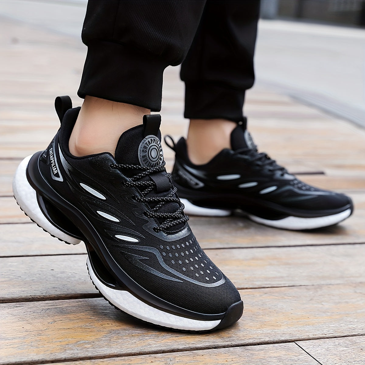 Men's Breathable Running Shoes for Outdoor Jogging Lightweight Casual Sneakers