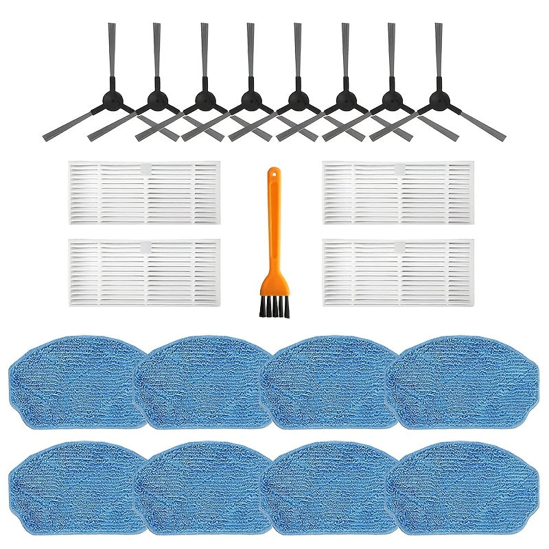 Turli modellarga, jumladan MAMNV BR150/BR151 va MANVINS G20 uchun robot tozalovchi aksessuarlar to'plamlari.