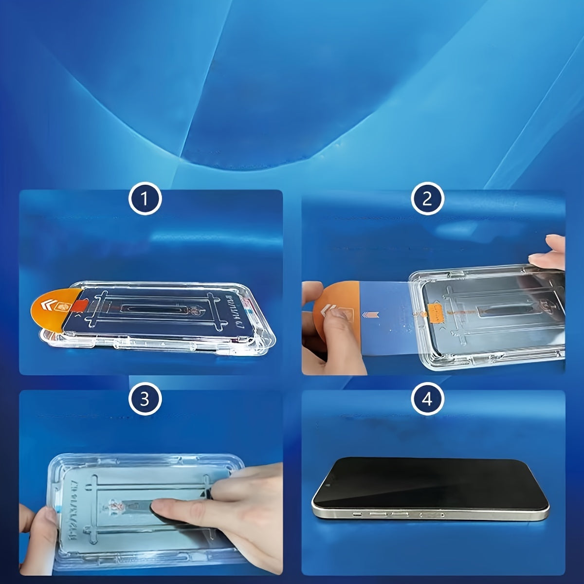 Protector de pantalla de vidrio templado para iPhone con laminador 1 pieza
