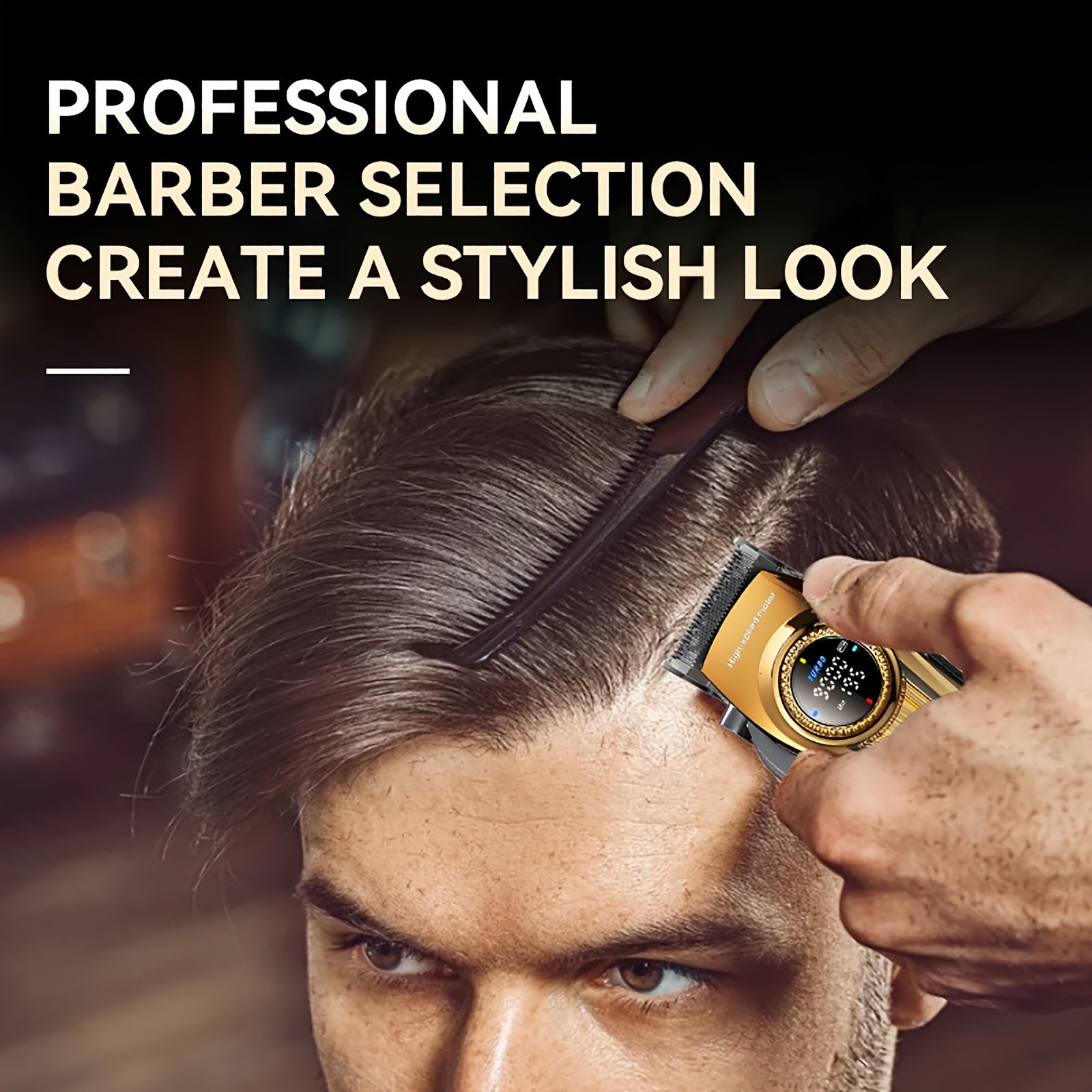 Электрическая машинка для стрижки волос для мужчин с бесщеточным двигателем