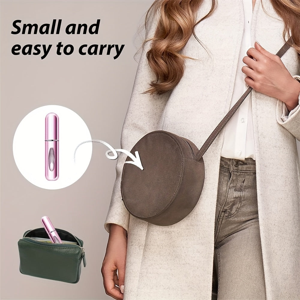 Botella de atomizador de perfume recargable para mujer 5ML spray de viaje reutilizable