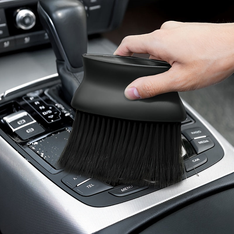 Car Interior Dust Brush Soft Bristles Ergonomic Handle for Air Vents Dashboard