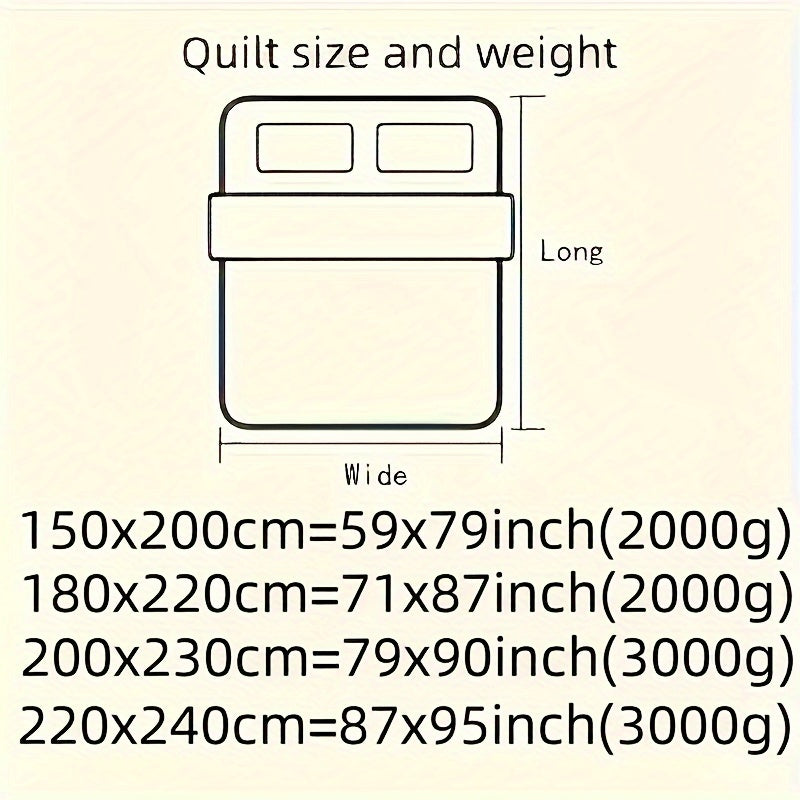 All-Season Ultra-Soft Polyester Comforter for Hotel Bedrooms and Gifts