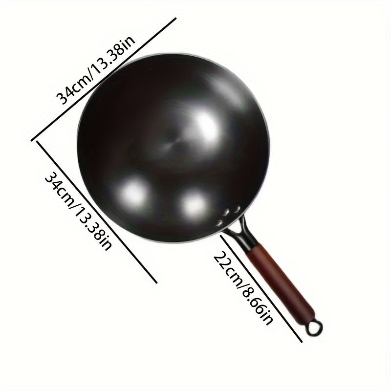 Juego de utensilios de hierro fundido de 3 piezas, antiadherente, a prueba de óxido, con fondo redondo