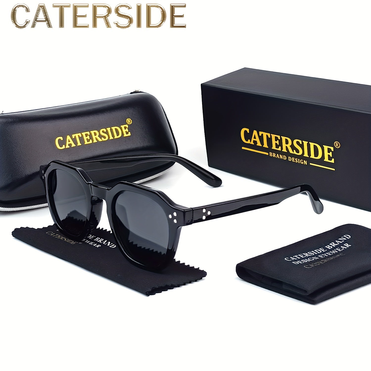 Unisex Round TR90 Frame Sunglasses Polarized for Outdoor Sports Travel and Photos