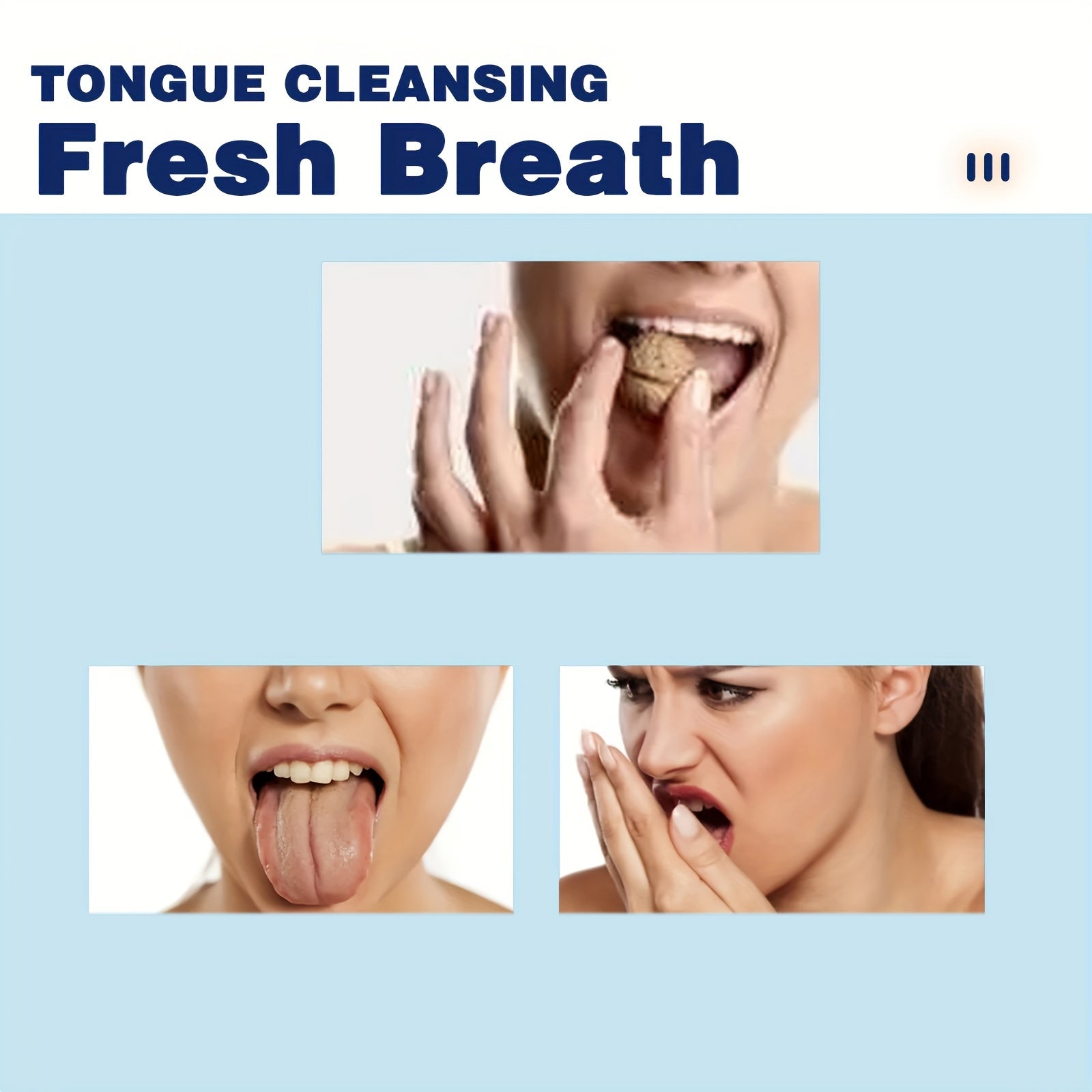 Tongue Cleansing Gel With Brush Deep Clean Oral Care 1.76oz