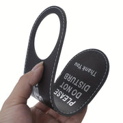 Leather Door Hangers for Hotels Make Up Room and Do Not Disturb Signs