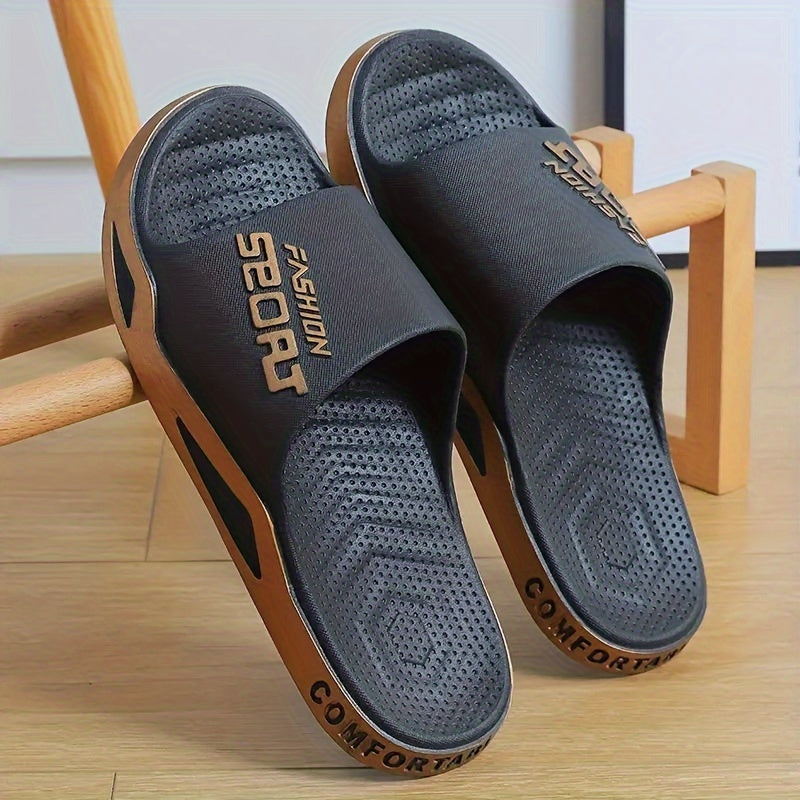 Unisex Summer Slides with Anti-slip PVC Sole Open Toe Comfortable Footwear
