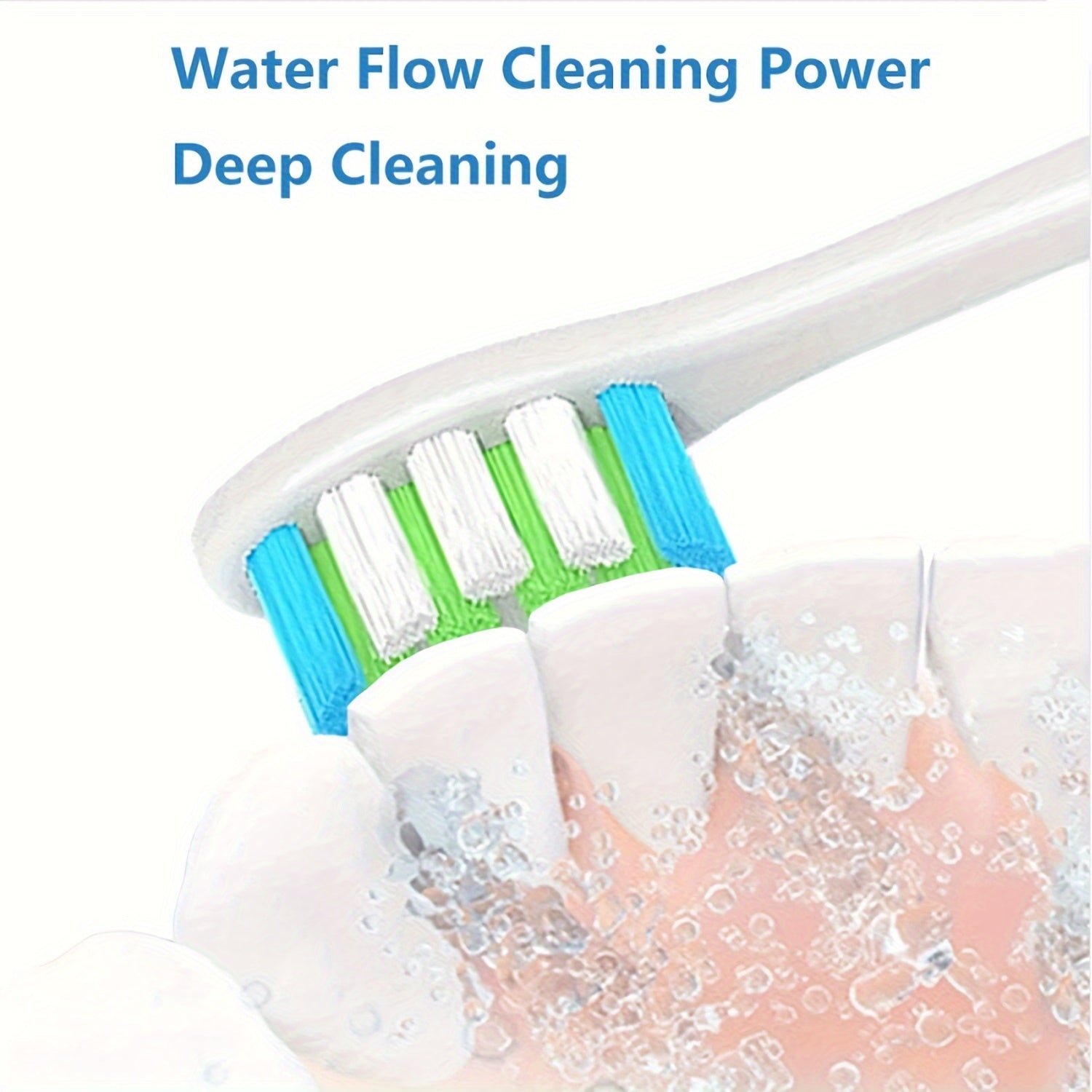 4 dona almashtirish cho'tka boshlari Yumshoq Ko'k Yashil Soniq Elektrik Tish tozalash uchun burunlar