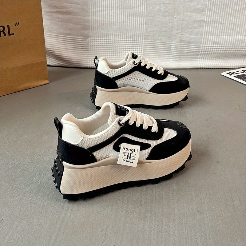 Women's Platform Sneakers Casual Summer Shoes Breathable Mesh Durable Sole