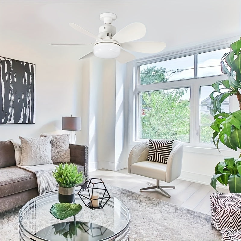 Ceiling fan with remote control adjustable light fan easy to install LED lights