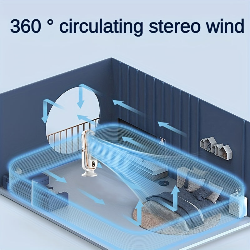 2023 Меҳмонхона ва Офис учун десктоп тури вентилятор USB қайта зарядланадиган 5 тезликда совутиш