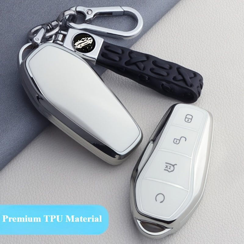 1 шт. прочный чехол-кейс для автомобильного ключа TPU для EV с защитой от падений и износостойкостью