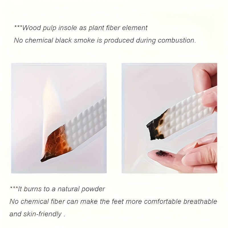 20Pcs Men Women Breathable Moisture-Wicking Shoe Insoles Thin Comfort