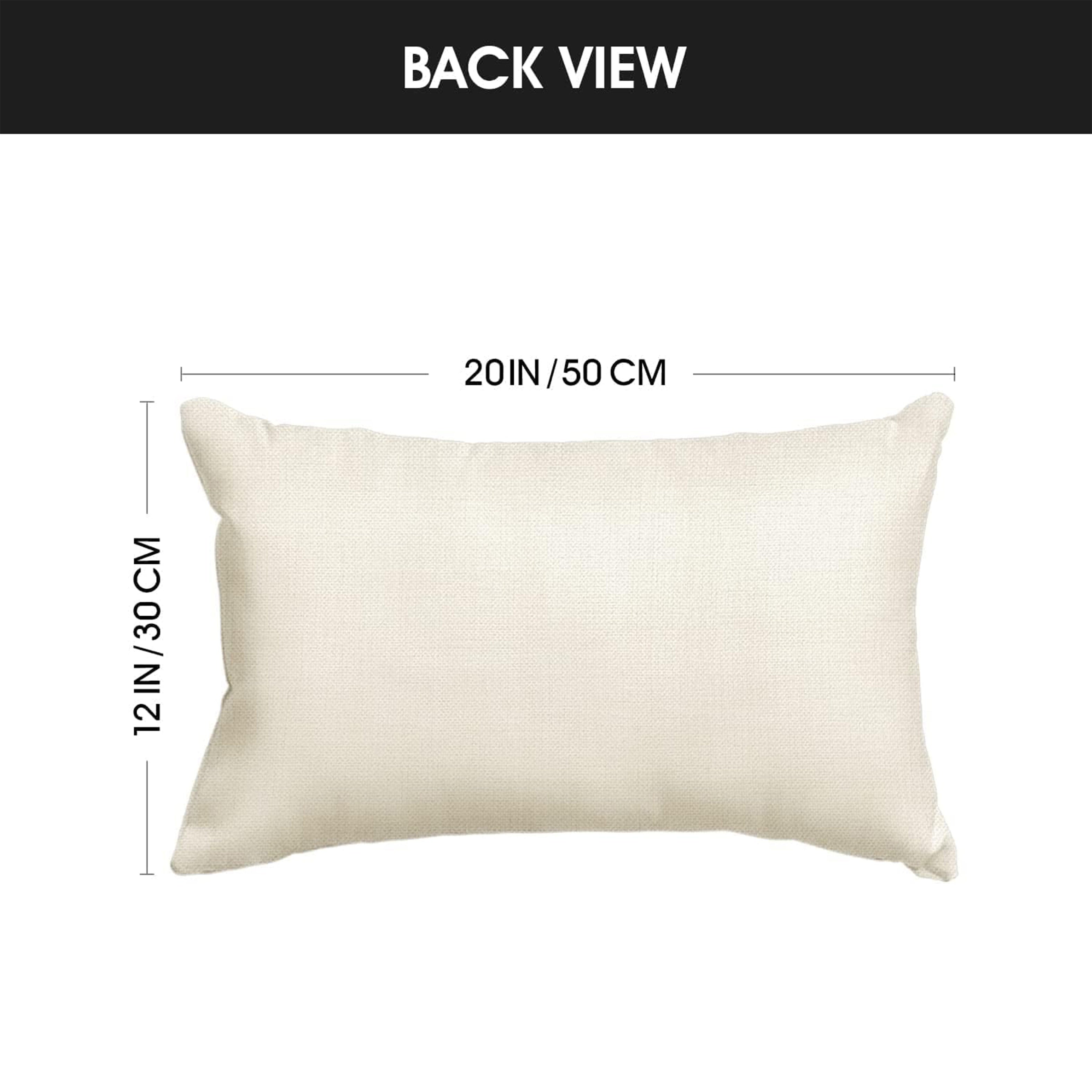 Dekorativ yostiq qopqog'i 12x20 dyuym, linin, to'qilgan, zip, Rojdestvo ta'tili uchun