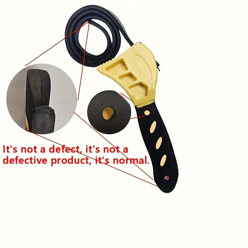 Universal Belt Wrench Oil Filter Puller Strap Chain Spanner Adjustable Tool