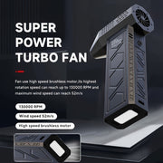 Portable Turbo Jet Fan Air Blower for Dust Removal USB Rechargeable