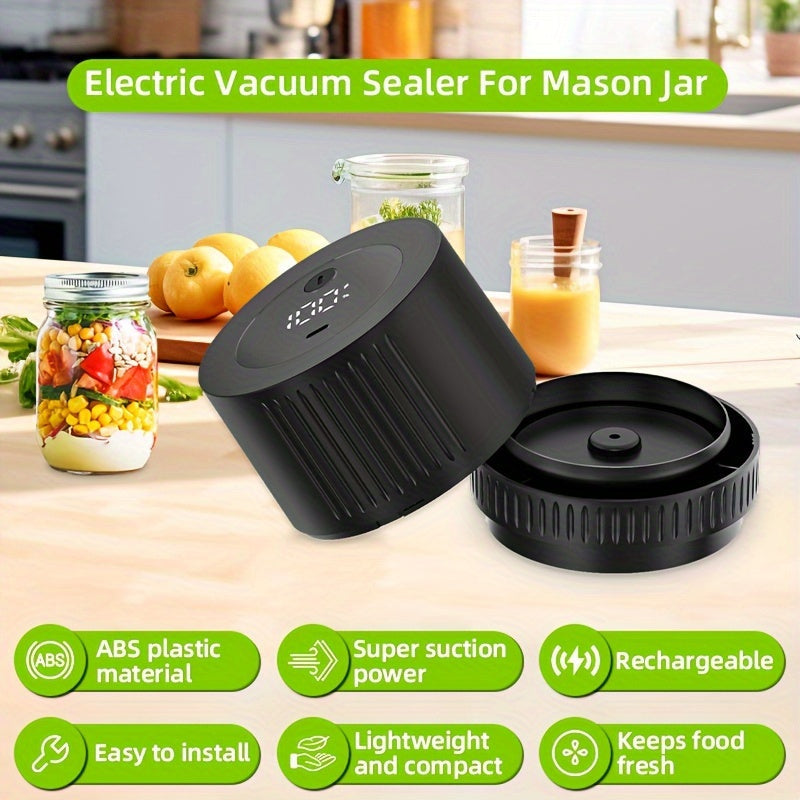 Avtomatik Mason Bankasi Yopish Vositalari Qayta tiklanadigan USB Oshxona Ovqatni saqlash