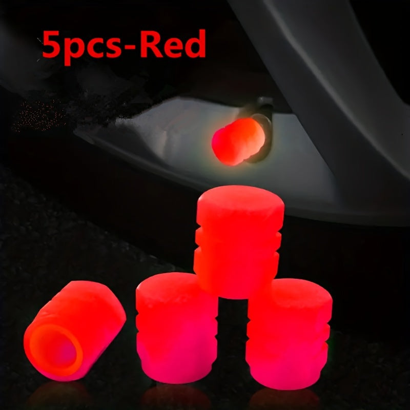 Bir nechta rangli mini fluorescent shinalar ventili uchun qopqog'lar, mototsikl, velosiped, avtomobil uchun to'plam