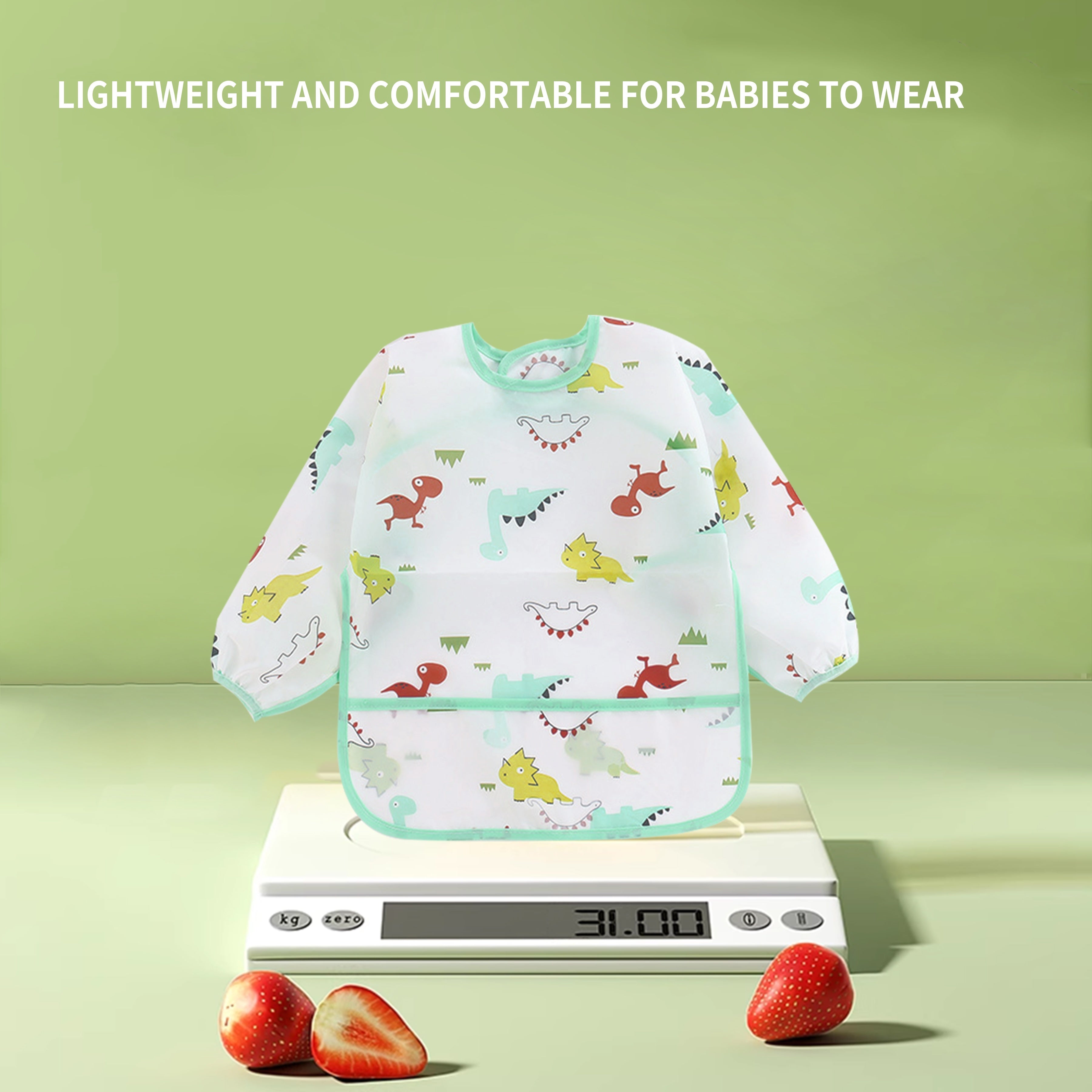 Bolalar uchun suv o'tkazmaydigan multfilm bilan oziqlantirish bibsi, yuviladigan smock, Pashka sovgʻasi