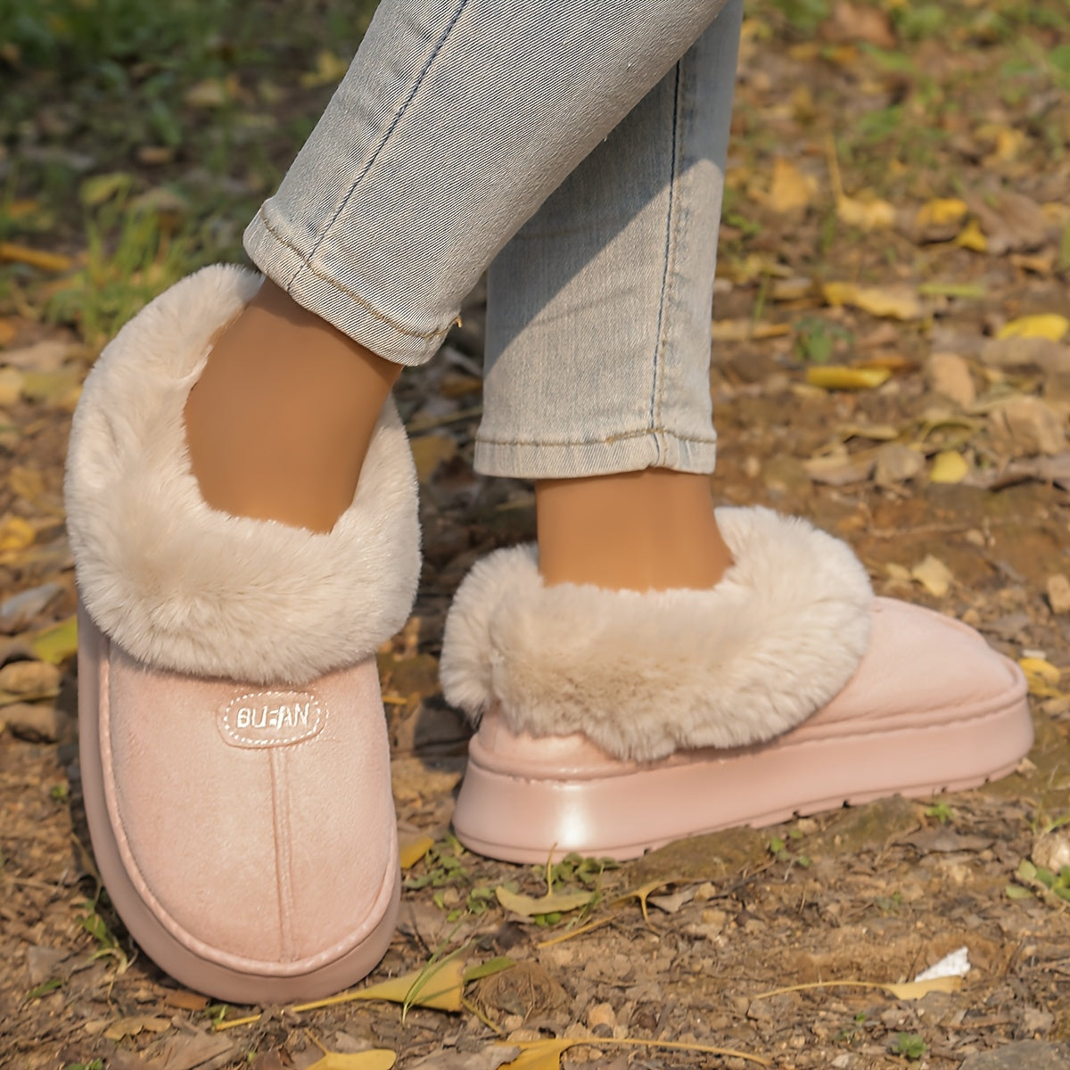 Unisex Winter Short Boots Thick Sole Anti-slip Warm Cold-proof Indoor Outdoor