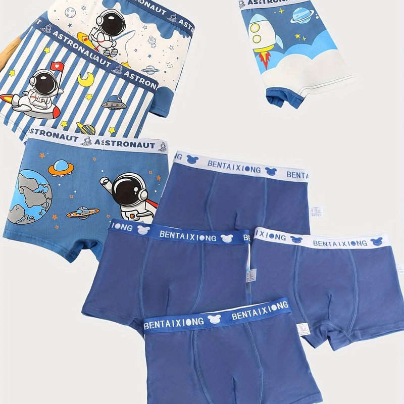 4 ta erkaklar uchun tekis kesimli ichki kiyim to'plami