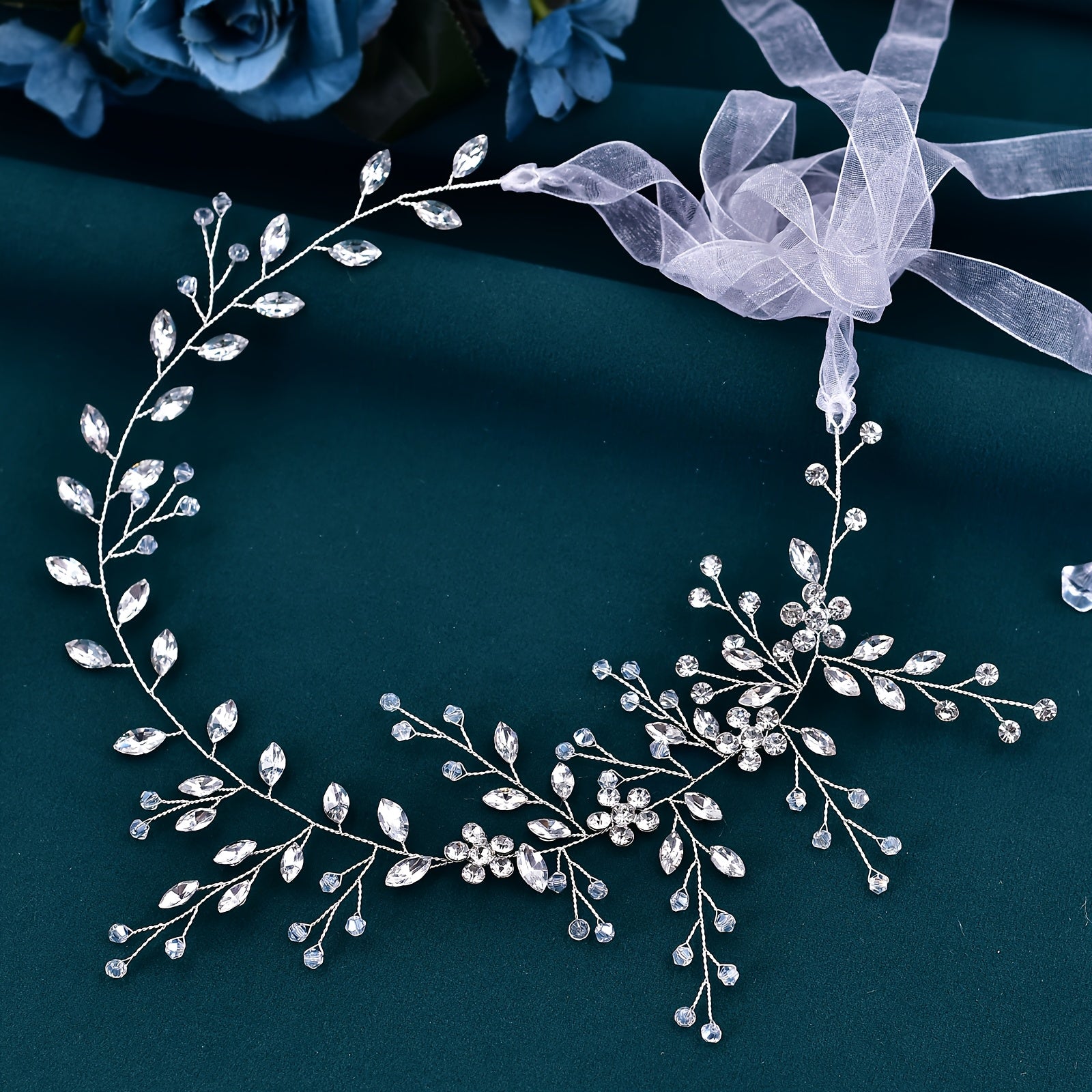 Luxurious Water Drill Bridal Headband for Wedding Hair Accessories