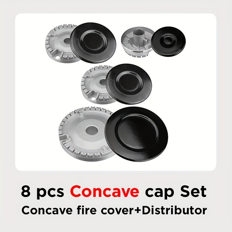 4-Piece Metal Gas Stove Burner Cover Set Fireproof Guards for Gas Cooktop