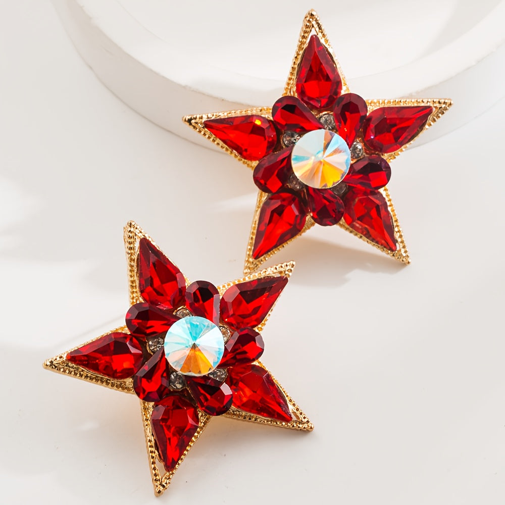 Vintage Alloy Yulduz Moshinalari Besh Nuqtali Dizayn - Kundalik Kiymak yoki Sovg'a Berish Uchun Nafis va Ko'p Qirrali Buyum