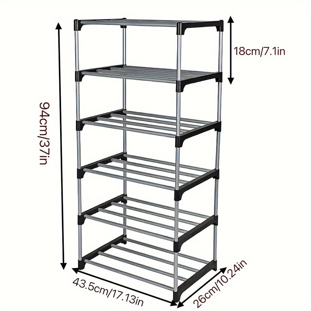 Naychali po'latdan yasalgan ko'p qatlamli poyabzal tokchasi, mustahkam va joyni tejash uchun yig'iladigan. Oson yig'iladi, kirish joyi, yo'l yoki shkaf uchun ideal. Metall konstruktsiya, yog'och kerak emas.
