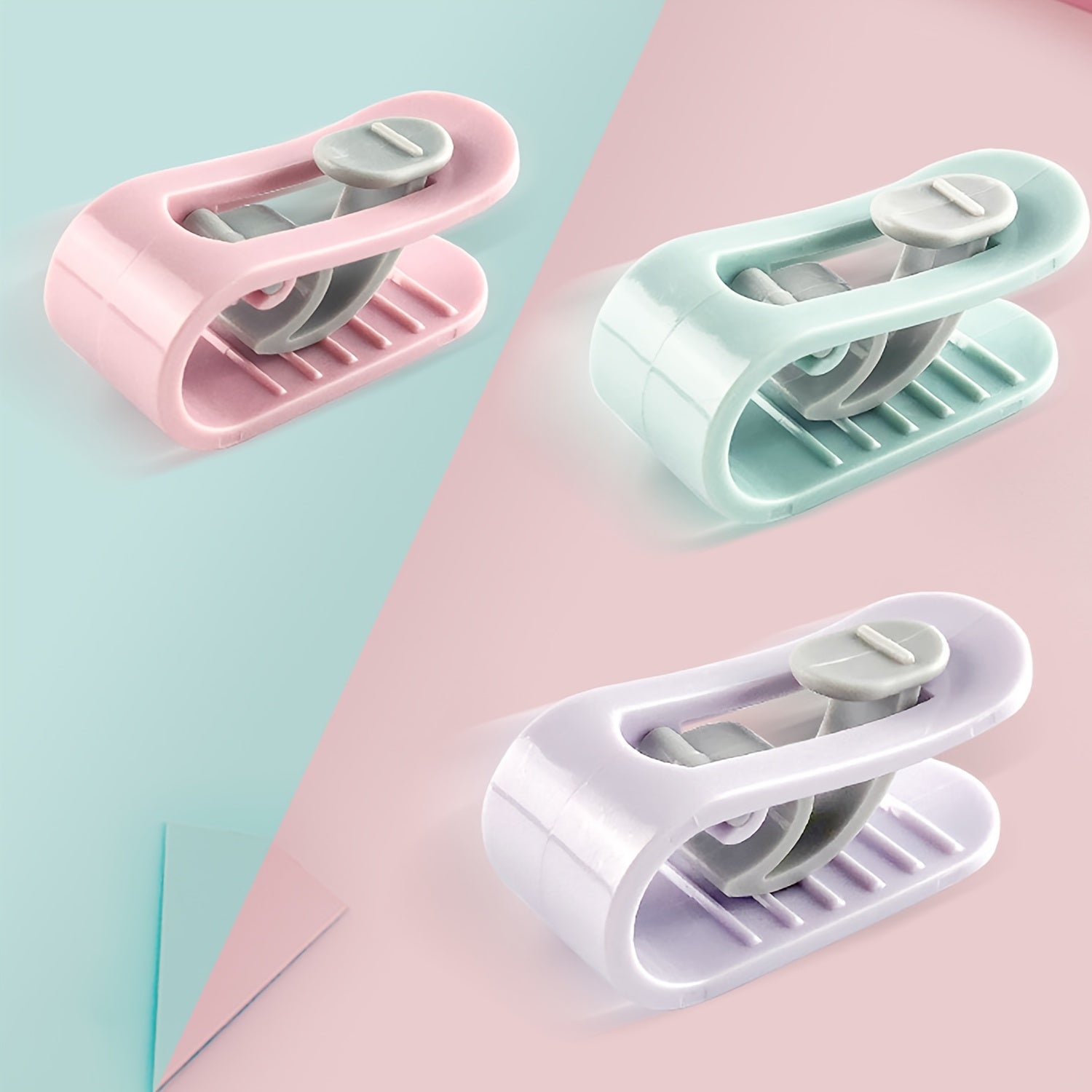 3-to'plam Polypropylene No-Sew kliplar aralash ranglarda yostiq, choyshab, to'shak uchun