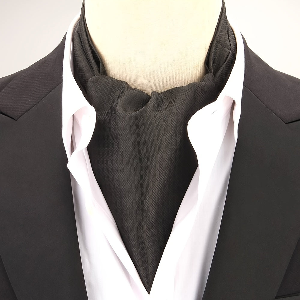 Men's Polka Dot Ascot Cravat Shirt Scarf Polyester for Casual and Formal Wear