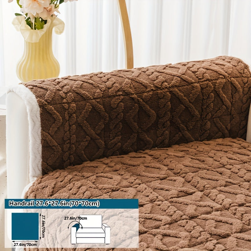 Плюшевый мягкий диванный подушечка для 1-4 местных диванов, нескользящая, моющаяся в машине, дружелюбная к питомцам