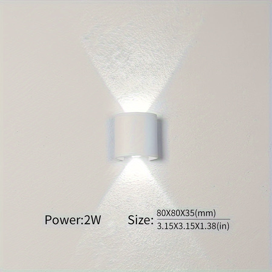 Wall Light with Adjustable Wattage 2W-10W for Indoor and Outdoor Use 85-265V