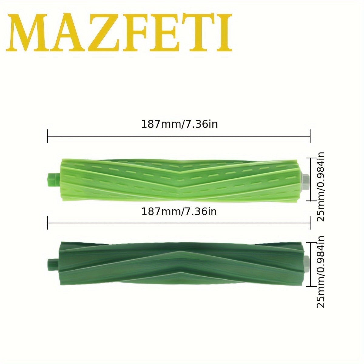 Replacement Rubber Roller Brushes for iRobot E I J Series Vacuum Cleaners