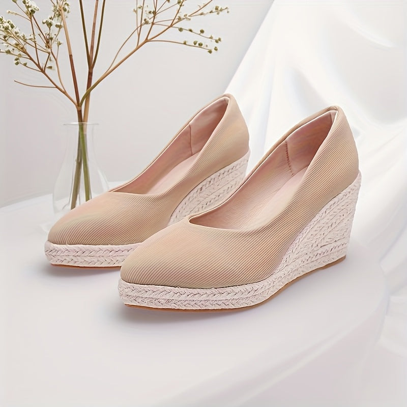 Ayollar uchun to'qilgan ipli tekis poyabzal, osongina kiyiladigan, kundalik, ofis uchun, pastki qismi yuqori bo'lmagan