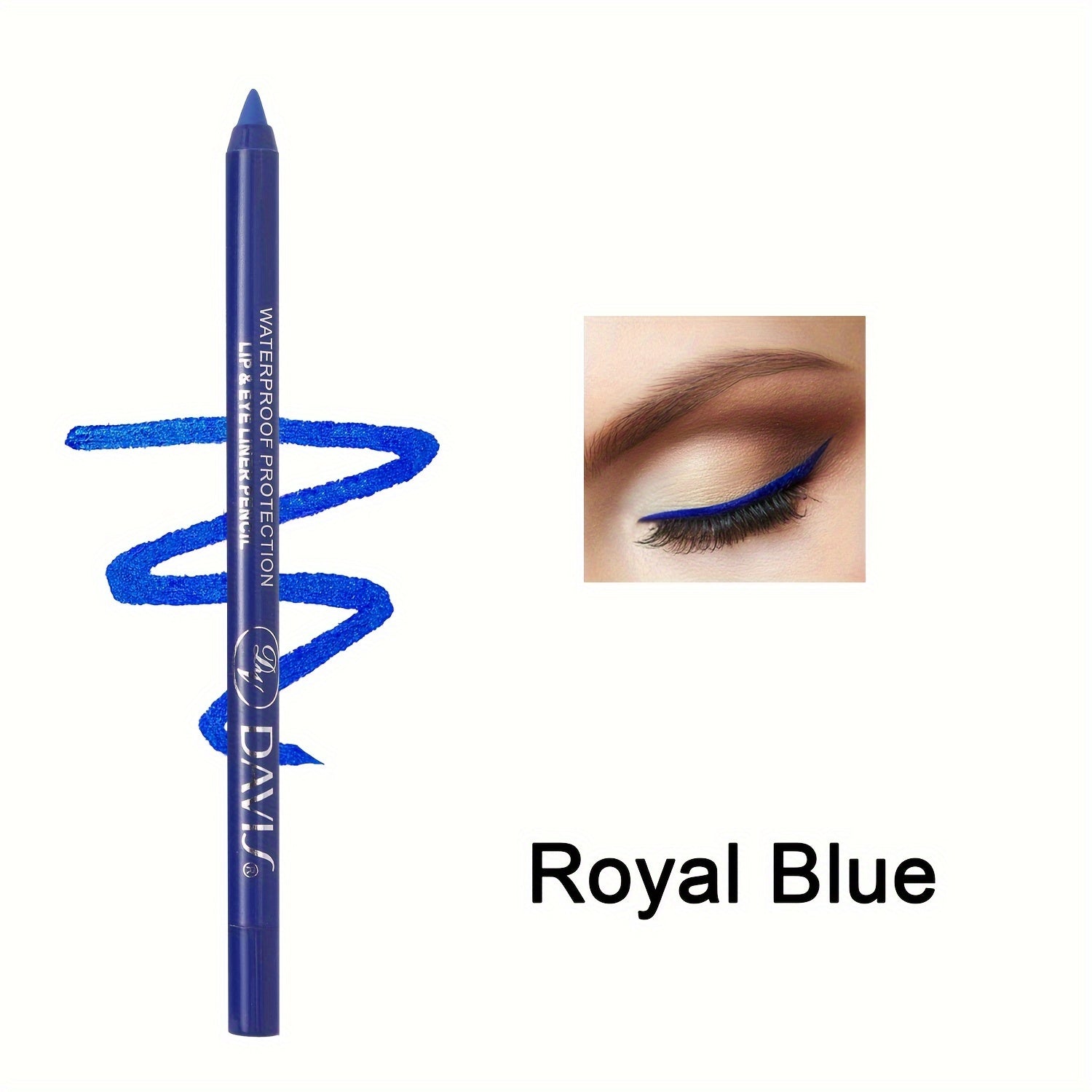Waterproof Eyeliner Pencil Long-Lasting Bold Eye Makeup in Various Shades