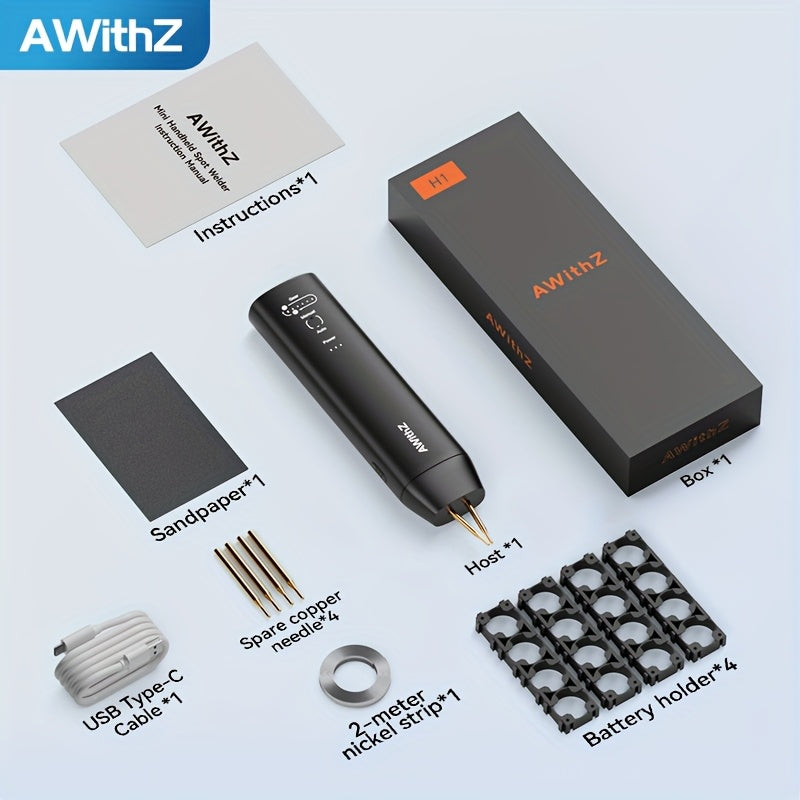 18650 litiy batareyasi bilan portativ qo'l bilan nuqta payvandlash to'plami, USB orqali zaryadlanadigan, nikel varaqalari va DIY loyihalari uchun ideal.