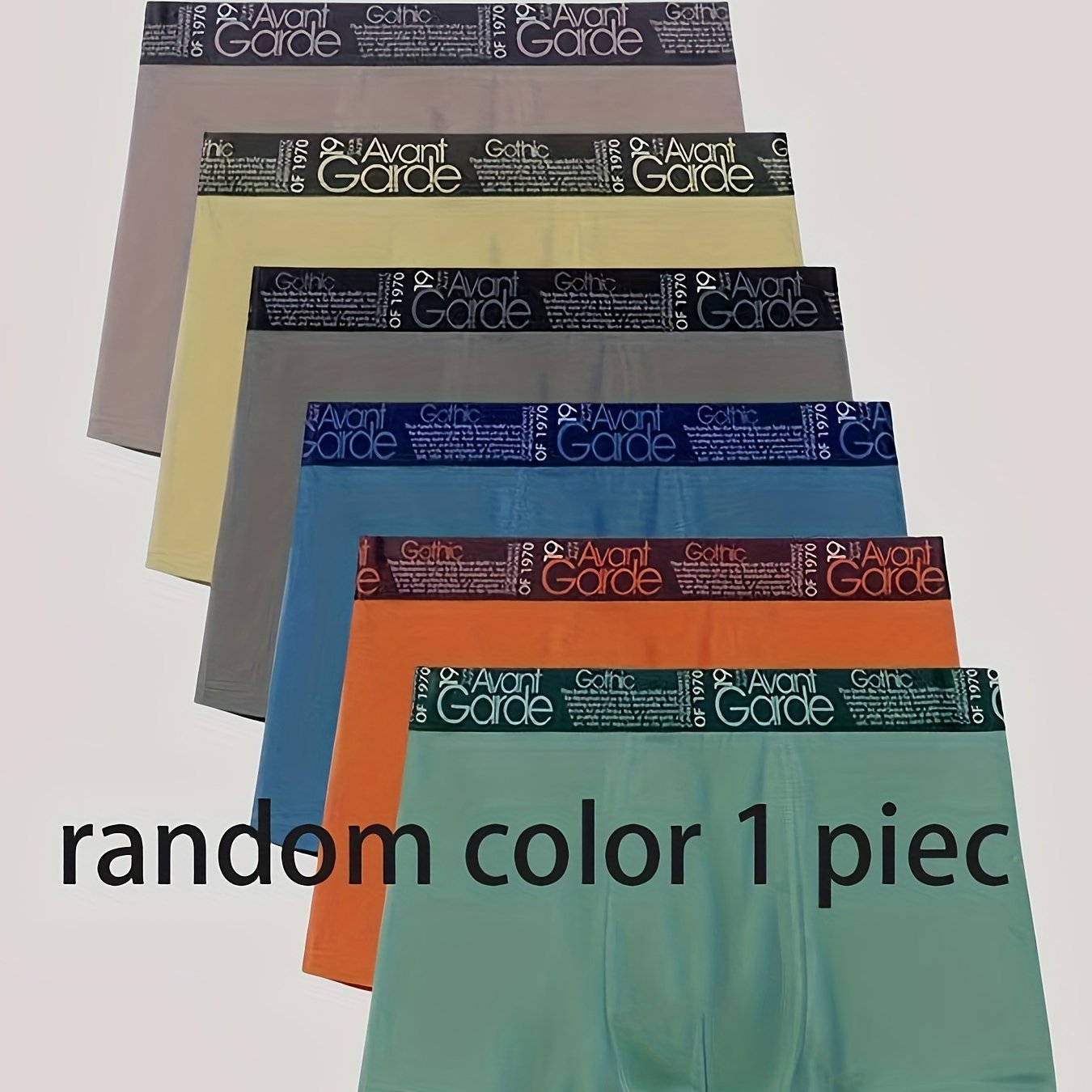 Men's Boxer Briefs Breathable Cotton Mid-Rise Solid Colors Stylish Letter Design