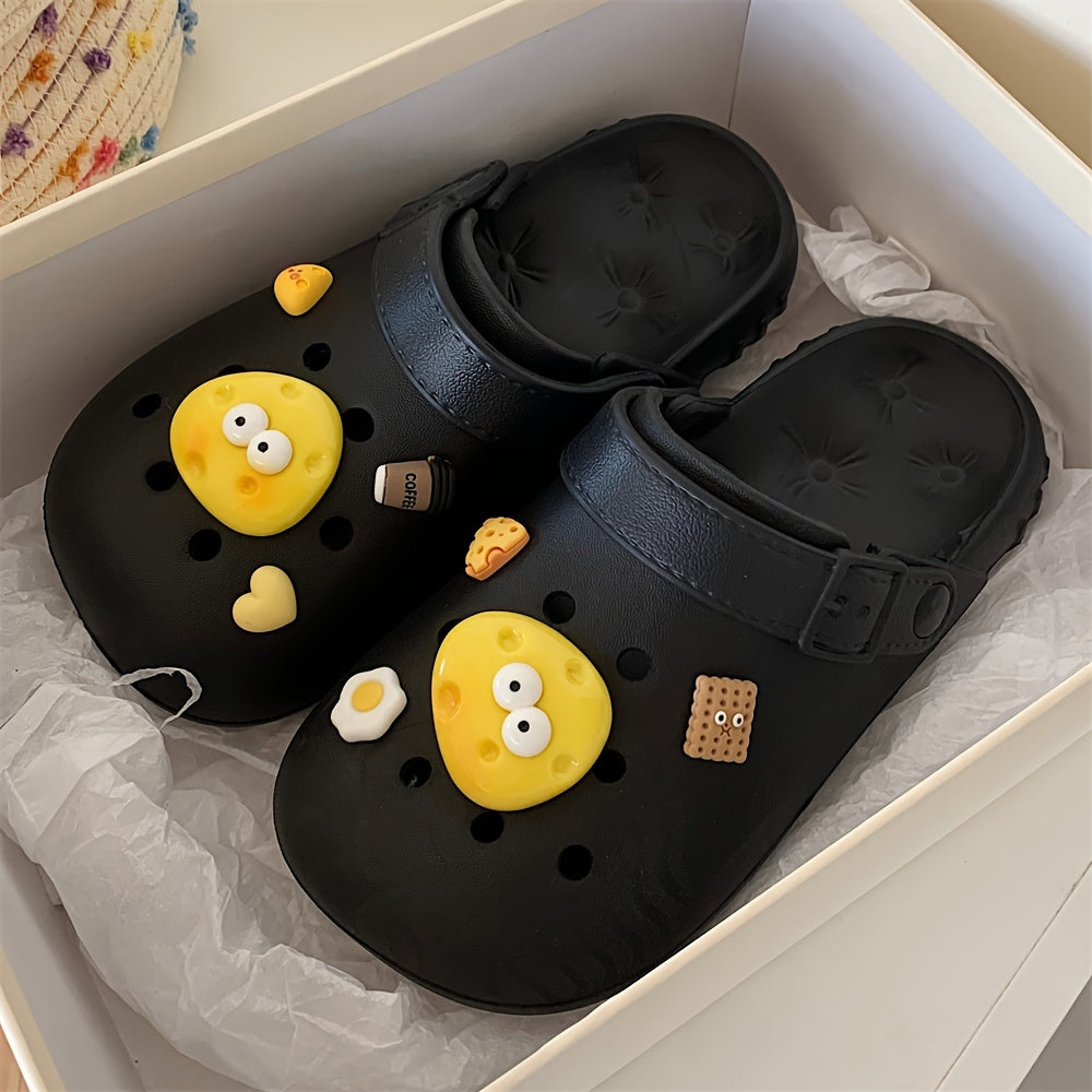 Women's Cartoon Diy Clogs Lightweight Non-slip Summer Garden Shoes