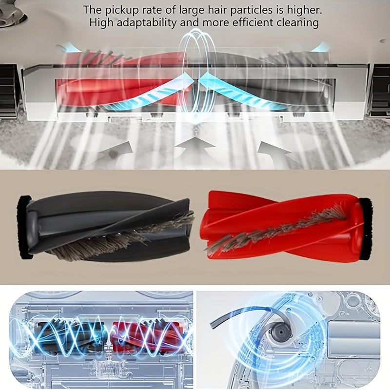 25-Piece Vacuum Cleaner Accessories Set for Robotic Vacuums Includes Brushes Filters Mop Pads