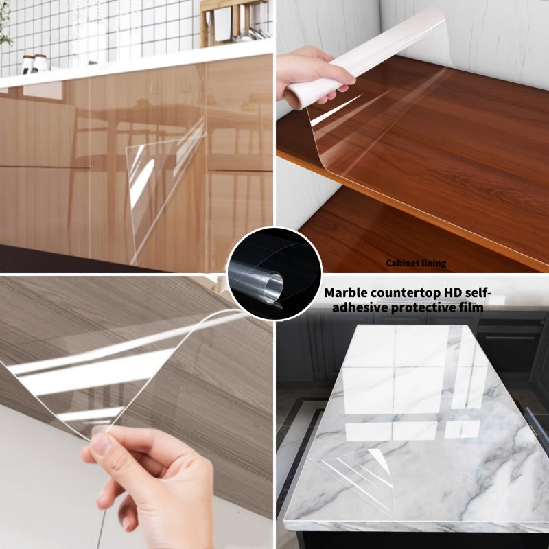 Self-Adhesive Protective Film for Wood and Marble Surfaces, Easy Peel, PVC