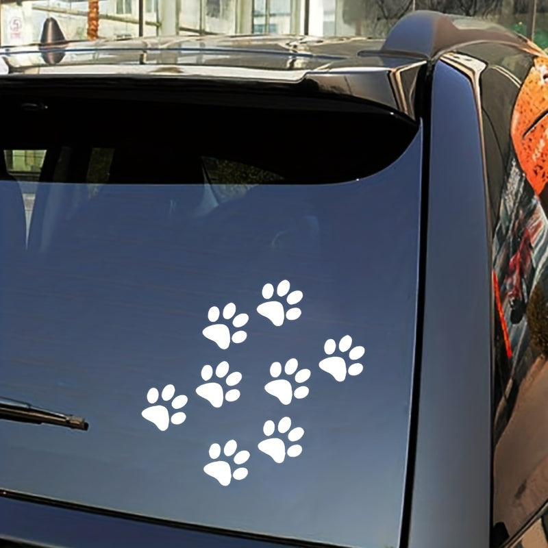 Наклейка на автомобиль с отпечатком лапы уличного кота, водонепроницаемый декаль, след животного, украшение для лодки