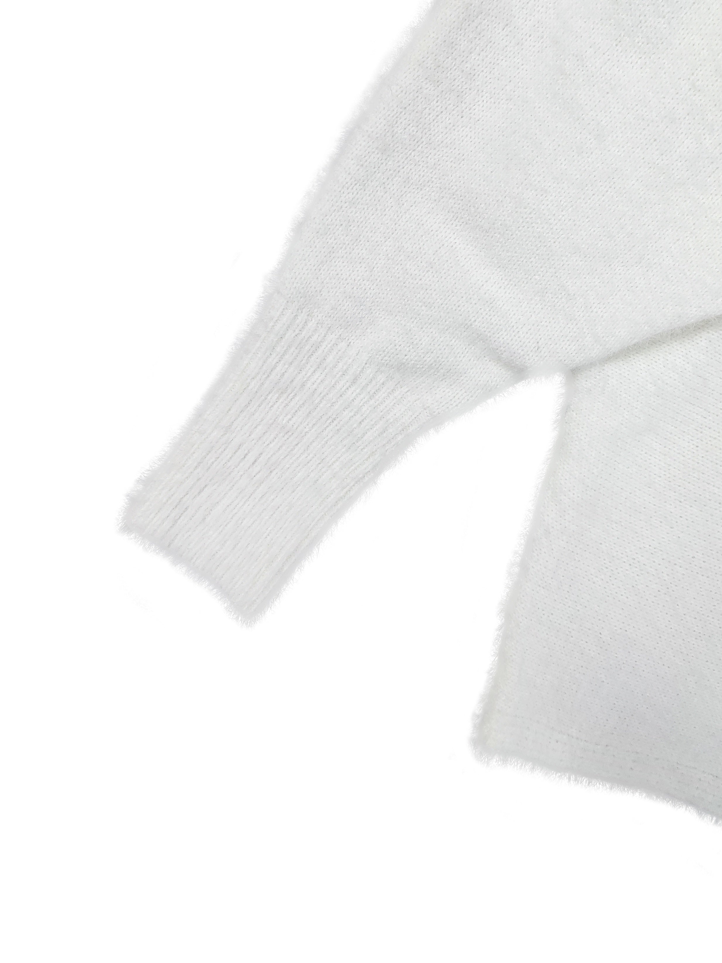 Suéter de punto negro de talla grande para mujer, suéter cálido de invierno