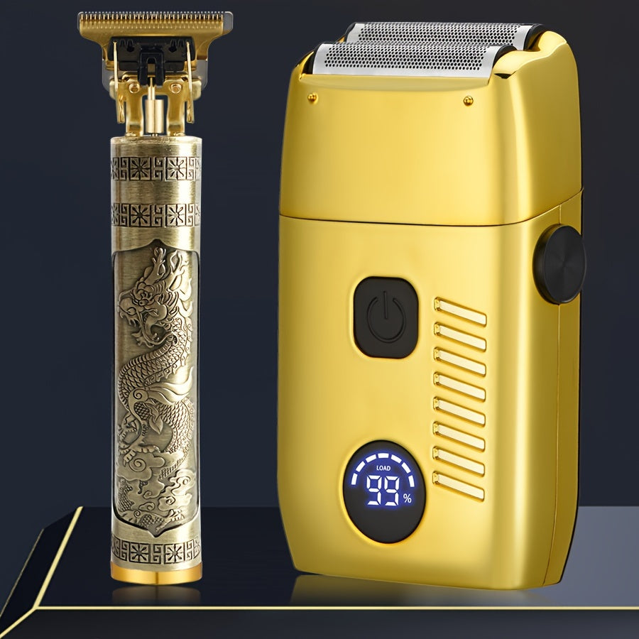 Electric Razor Shaver USB Rechargeable 600mAh Beard Trimmer Hair Clipper Set