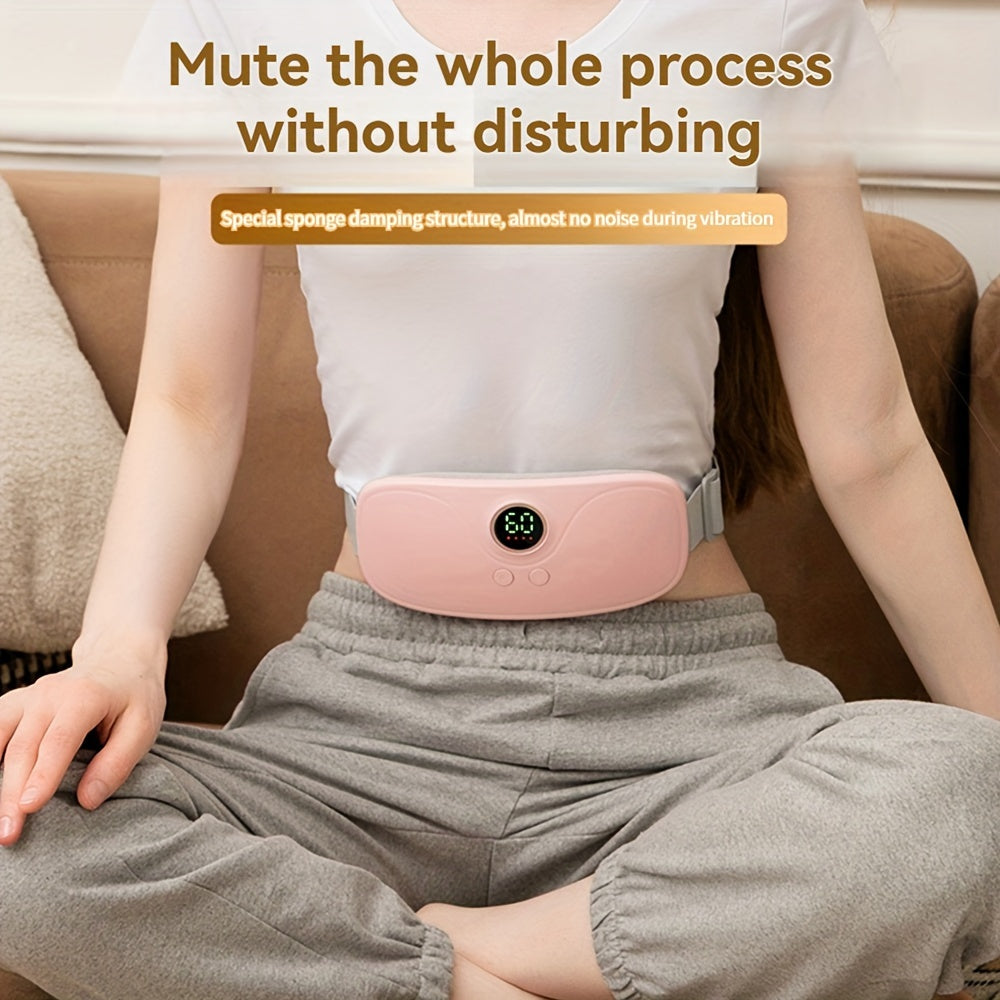 Cinturilla de calefacción recargable para la cintura con ajustes de temperatura y modos de vibración