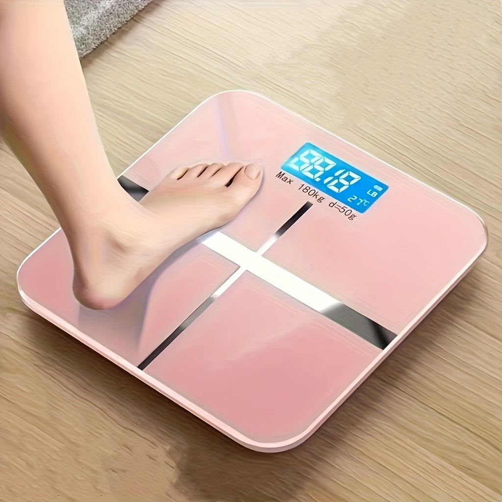 Uy uchun elektron vazn o‘lchagich, katta quvvatli, keng platformali, orqa yoritilgan displeyda oson o‘qiladigan raqamlar bilan, 176.9 KG gacha aniqlik bilan.