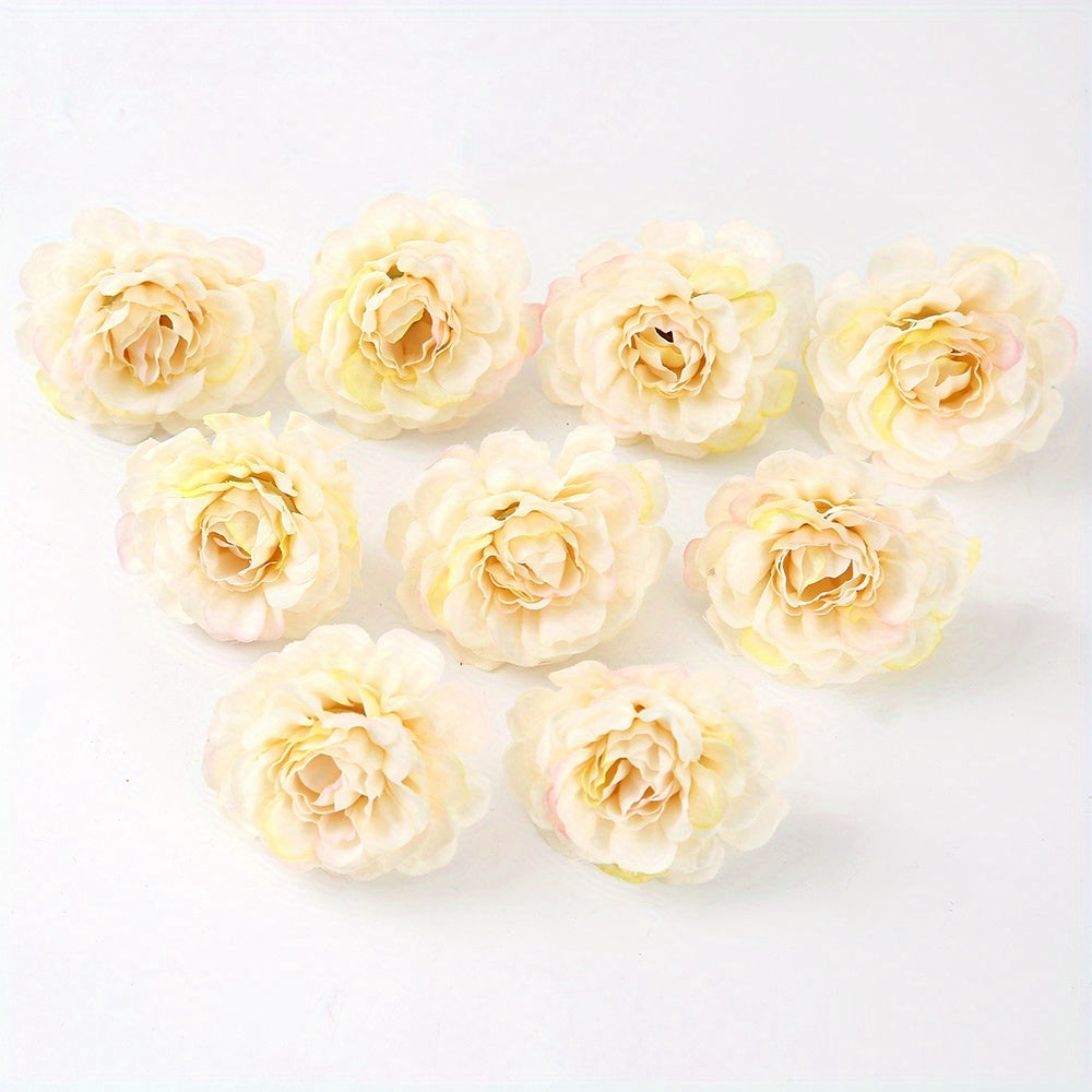 10/20pcs Multi-Layer Artificial Rose Head Flowers for Wreaths and Home Decor