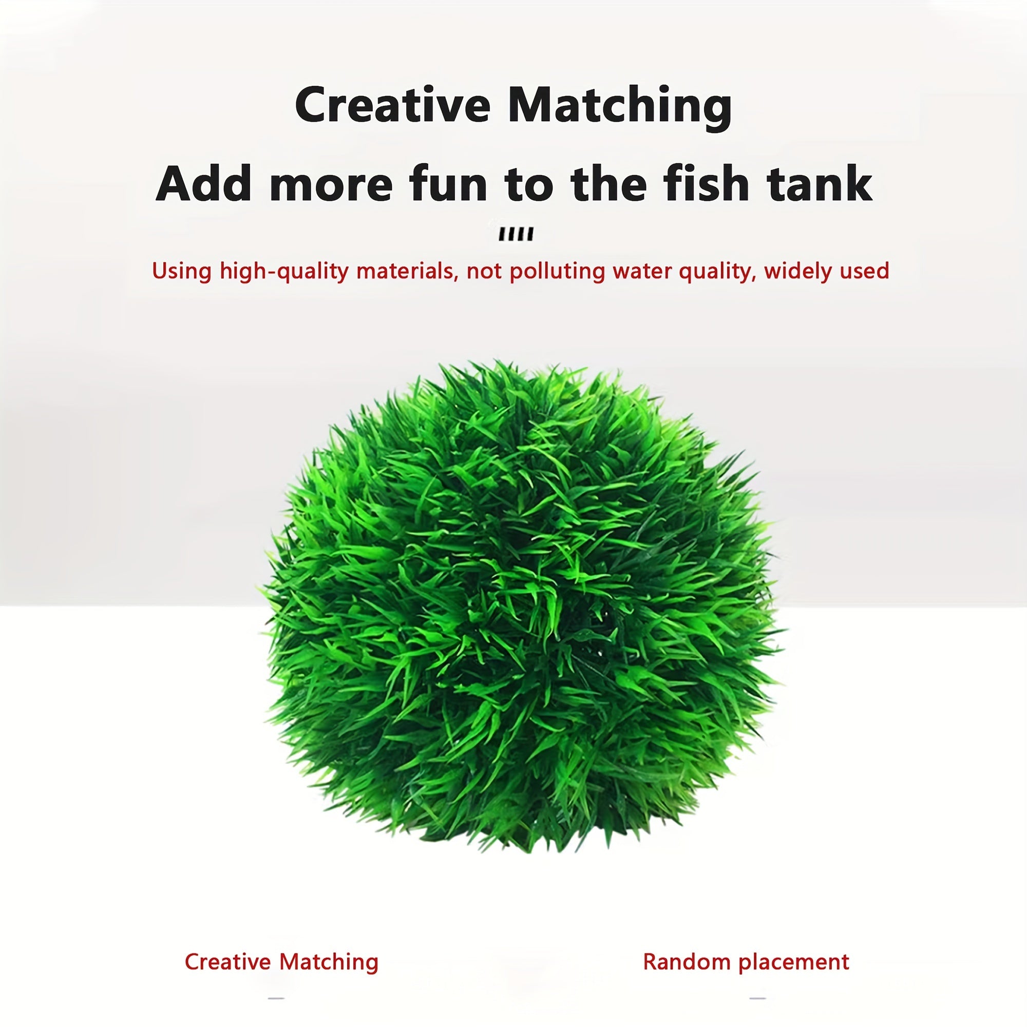 Artificial PVC Alternanthera Grass Ball for Aquarium Decoration