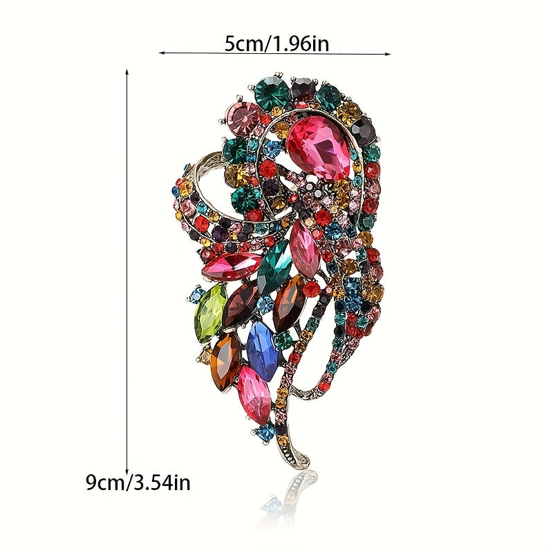 Сногсшибательный набор брошей с стразами - Яркий и роскошный, идеален для свадеб и особых случаев, отличный подарок на День святого Валентина для особенного человека